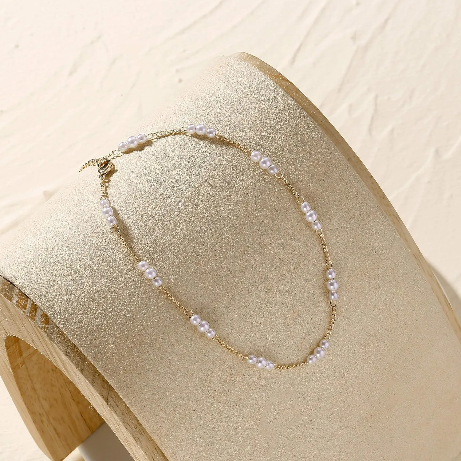 Layered Ankle Bracelets for Women 18K Gold Plated Dainty Fishbone Snake Chain Fine Bead Paperclip Peach Heart Anklets for Women Waterproof Minimalist Simple Anklets Fashion Summer Jewelry Anklet For Women