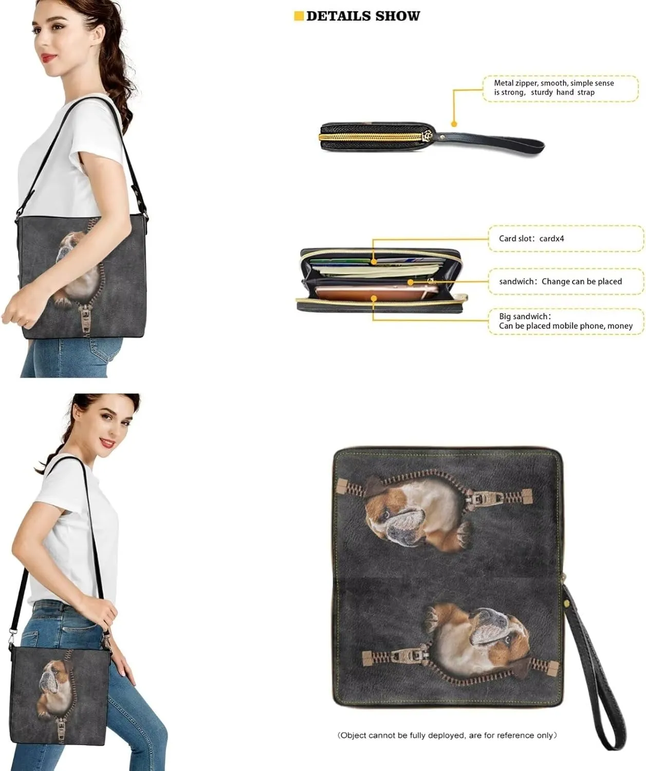Leather Bucket Tote Bag with Wallet Set for Women Lady Large Top Handle Purse Set Gift for Mom Wife