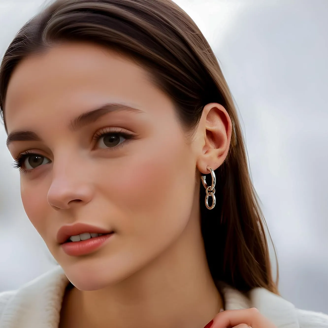 LeCalla 925 Sterling Silver T-Bar Earrings for Women | Women's Bar Earrings jewelry | Bar Drop Dangle Earrings Gift for Birthday Christmas