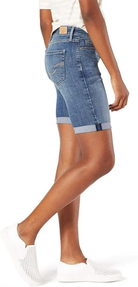 Levi Strauss Signature Gold Women's Mid-Rise Bermuda Shorts (Also Available in Plus)