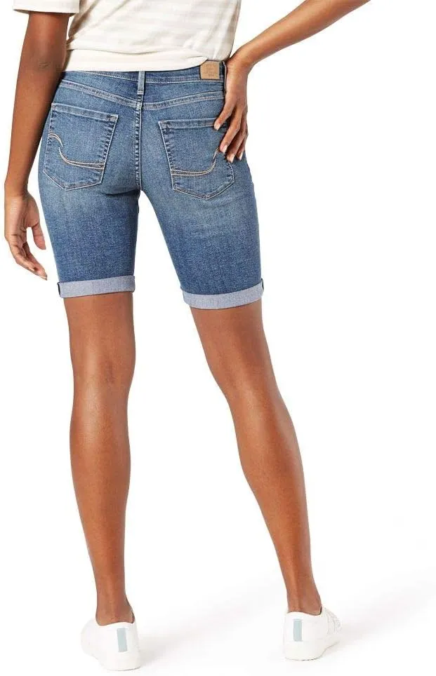 Levi Strauss Signature Gold Women's Mid-Rise Bermuda Shorts (Also Available in Plus)