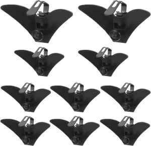 LIFKOME Metal Tie Clips for Men 10 Pack Decorative Tie Clips for Wedding Banquet Party