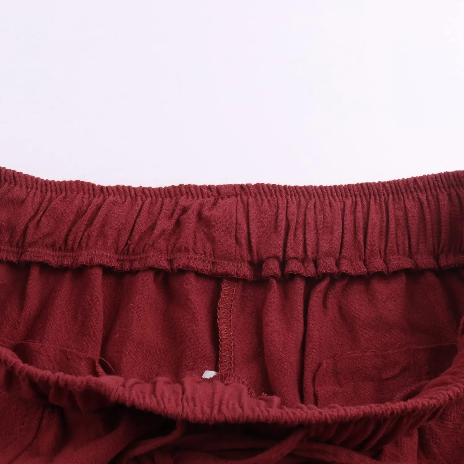 Linen Pants for Men Casual Drawstring Lightweight Loose Beach Yoga Trousers