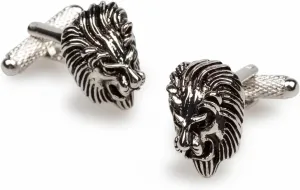 Lion Cufflinks Silver Rhodium Plating - Cuff Links Mens - Tuxedo Buttons & Accessories