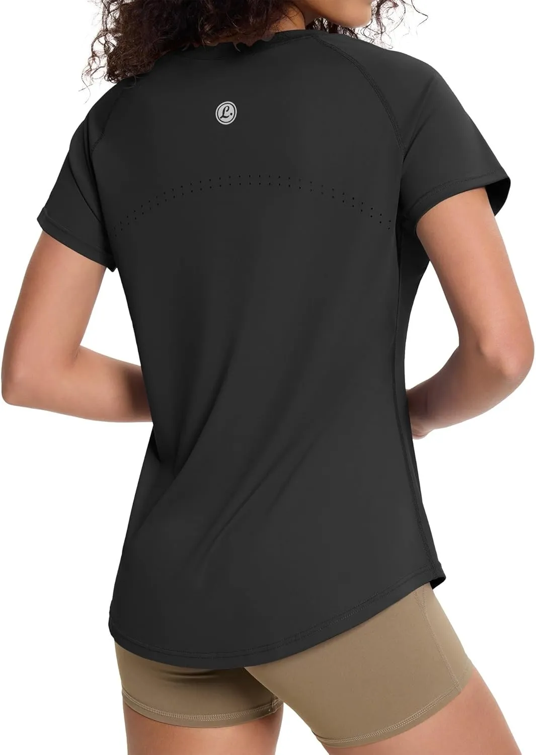 Loovoo Workout Tops for Women Loose Fit Breathable Activewear Cool Quick Dry Gym Athletic Tee Top