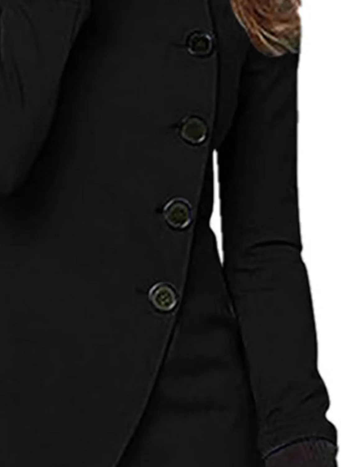 Maiyifu-GJ Women's Casual Trench Coat Fashion Jackets Single Breasted Long Sleeve Overcoat Windbreaker Coats Outerwear