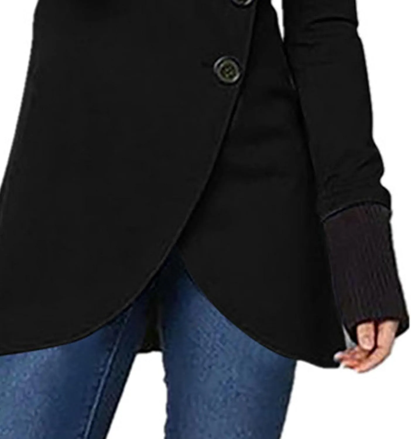 Maiyifu-GJ Women's Casual Trench Coat Fashion Jackets Single Breasted Long Sleeve Overcoat Windbreaker Coats Outerwear