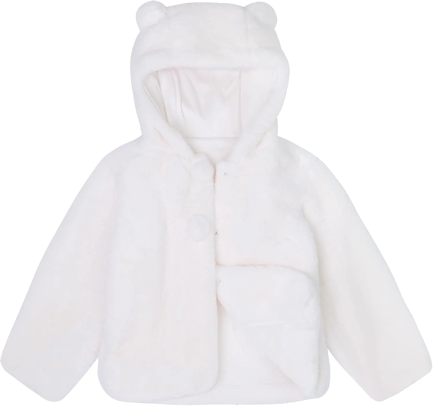 maoo garden Toddler Girls Cloak Fur Jacket Fall Winter 3-7 Years Little Girls Fleece Lightweight Hooded Cute Coat