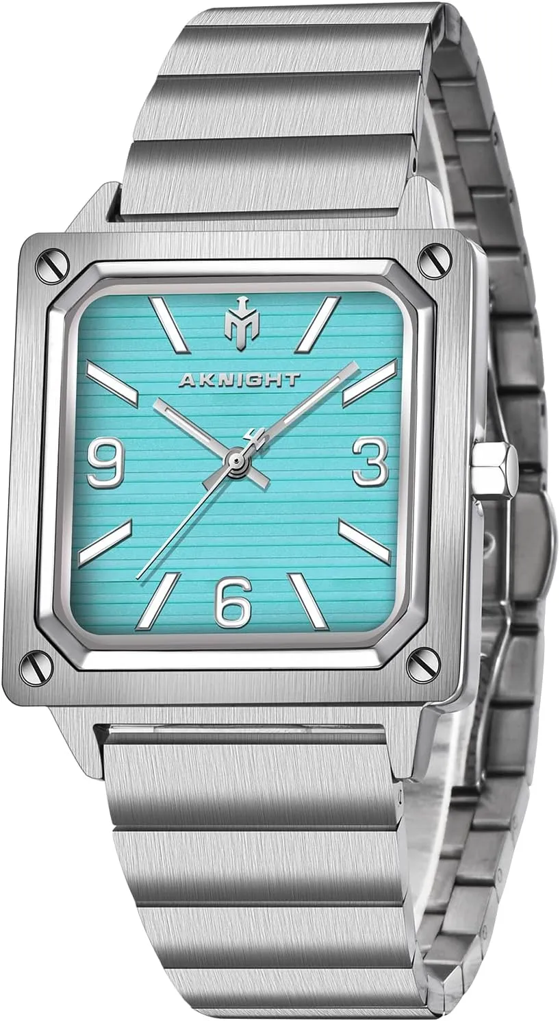Men Watch Waterproof Stainless Steel Watch for Men Analog Chronograph Fashion Watch, Easy Read Men Dress Watch Luminous Watch Elegant Gift