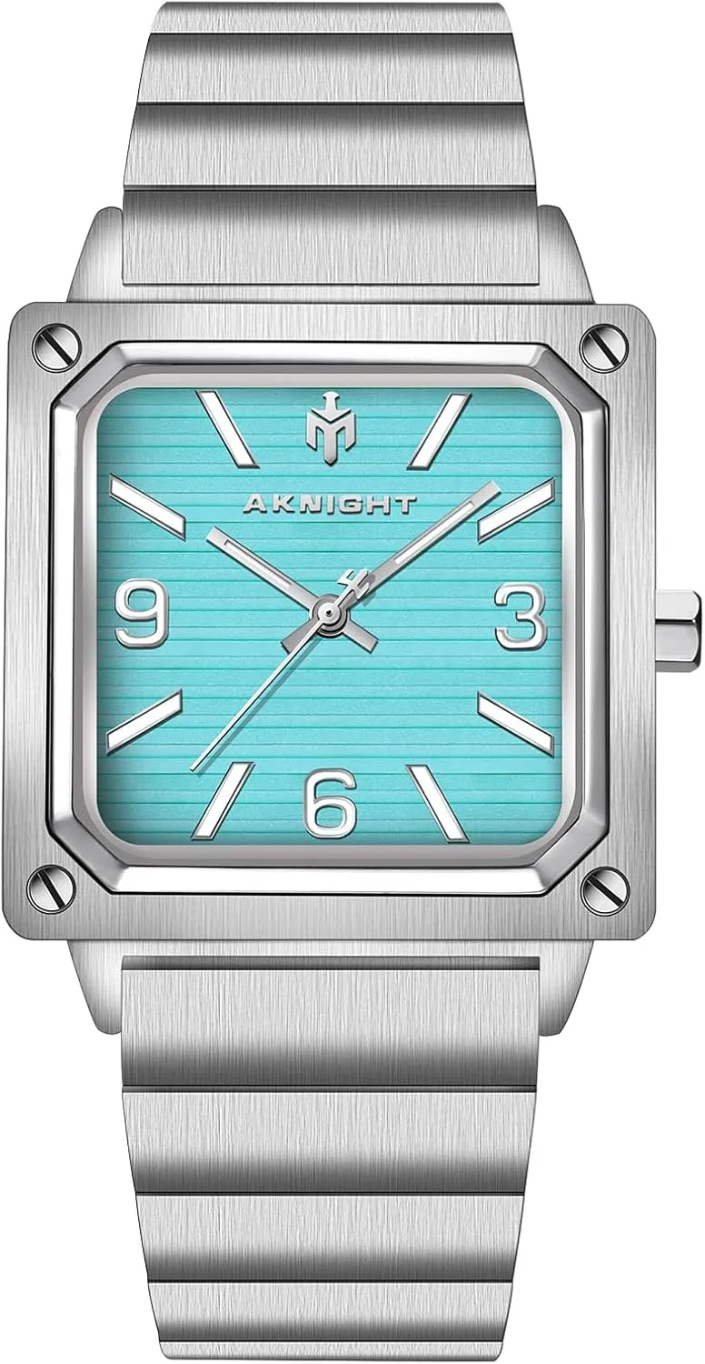 Men Watch Waterproof Stainless Steel Watch for Men Analog Chronograph Fashion Watch, Easy Read Men Dress Watch Luminous Watch Elegant Gift