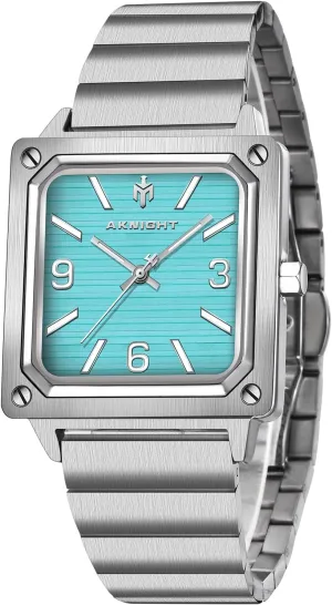 Men Watch Waterproof Stainless Steel Watch for Men Analog Chronograph Fashion Watch, Easy Read Men Dress Watch Luminous Watch Elegant Gift