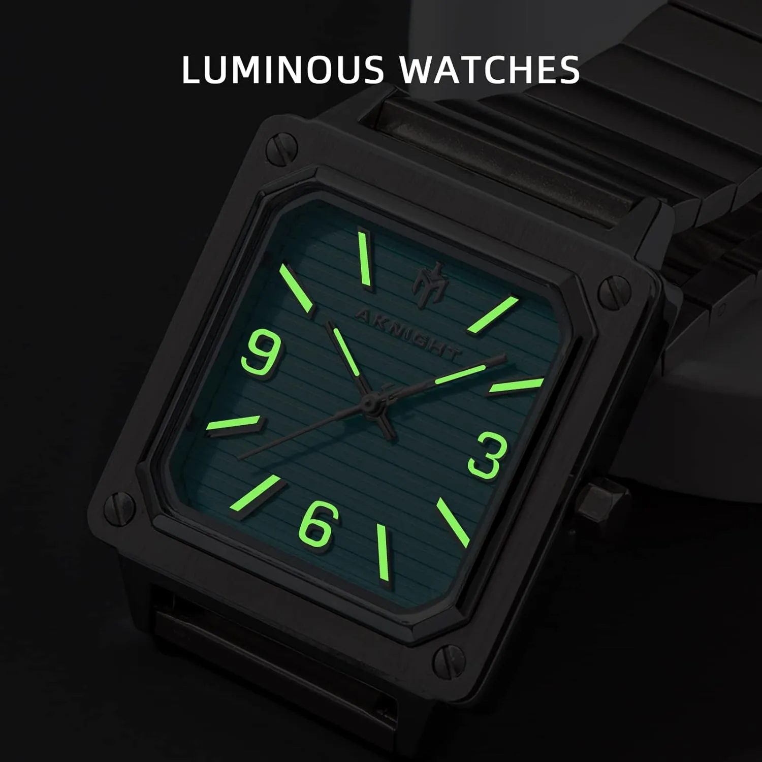 Men Watch Waterproof Stainless Steel Watch for Men Analog Chronograph Fashion Watch, Easy Read Men Dress Watch Luminous Watch Elegant Gift