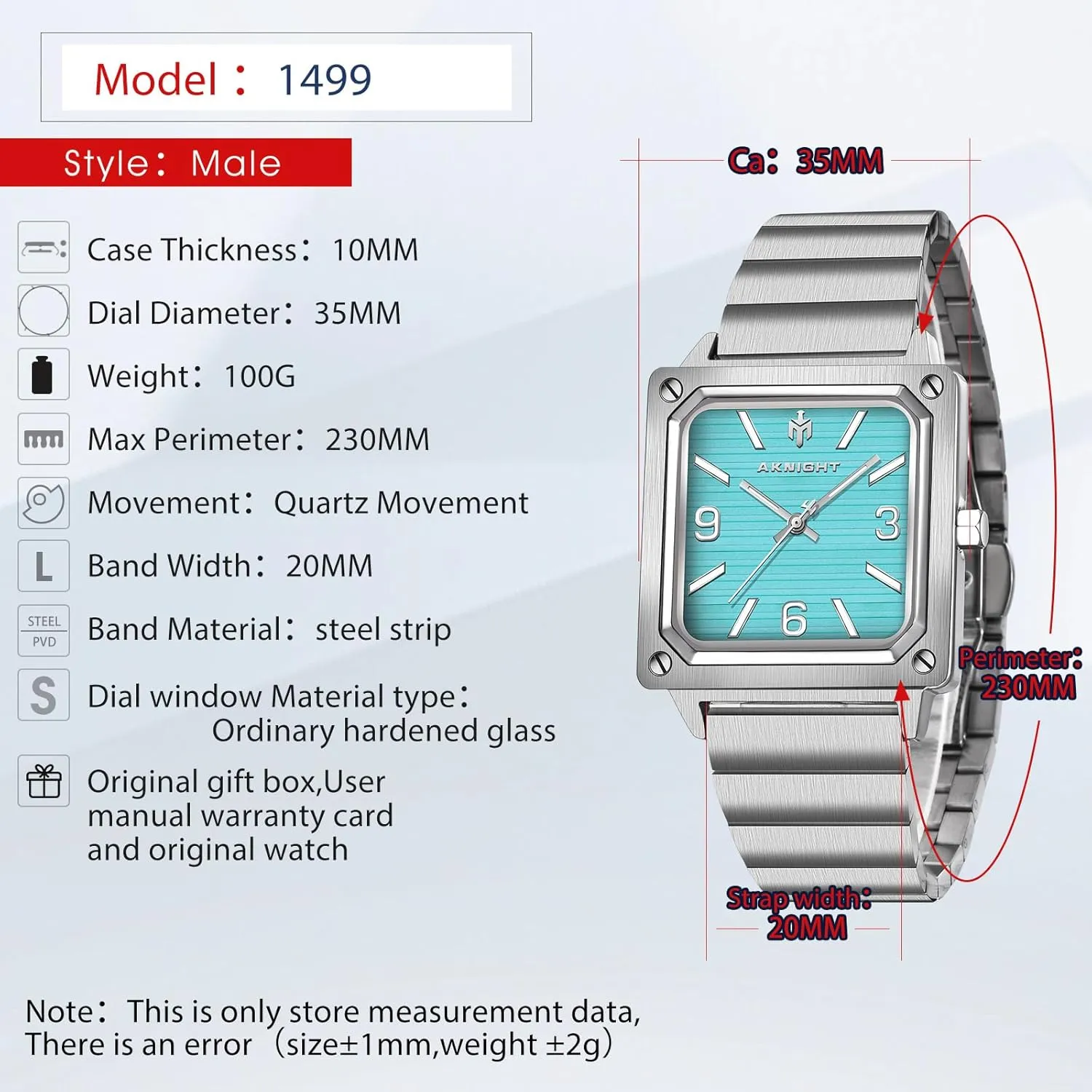 Men Watch Waterproof Stainless Steel Watch for Men Analog Chronograph Fashion Watch, Easy Read Men Dress Watch Luminous Watch Elegant Gift