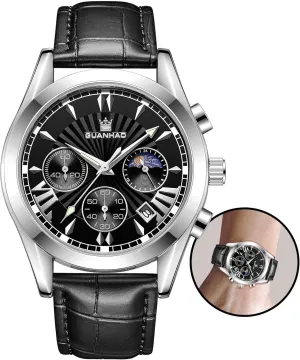 Men's Automatic Mechanical Diving Watch 40mm Luminous Dial 100M Waterproof Luxury Fashion Business Casual Sport Designer Genuine Watch with Calendar Rubber/Stainless Steel Strap