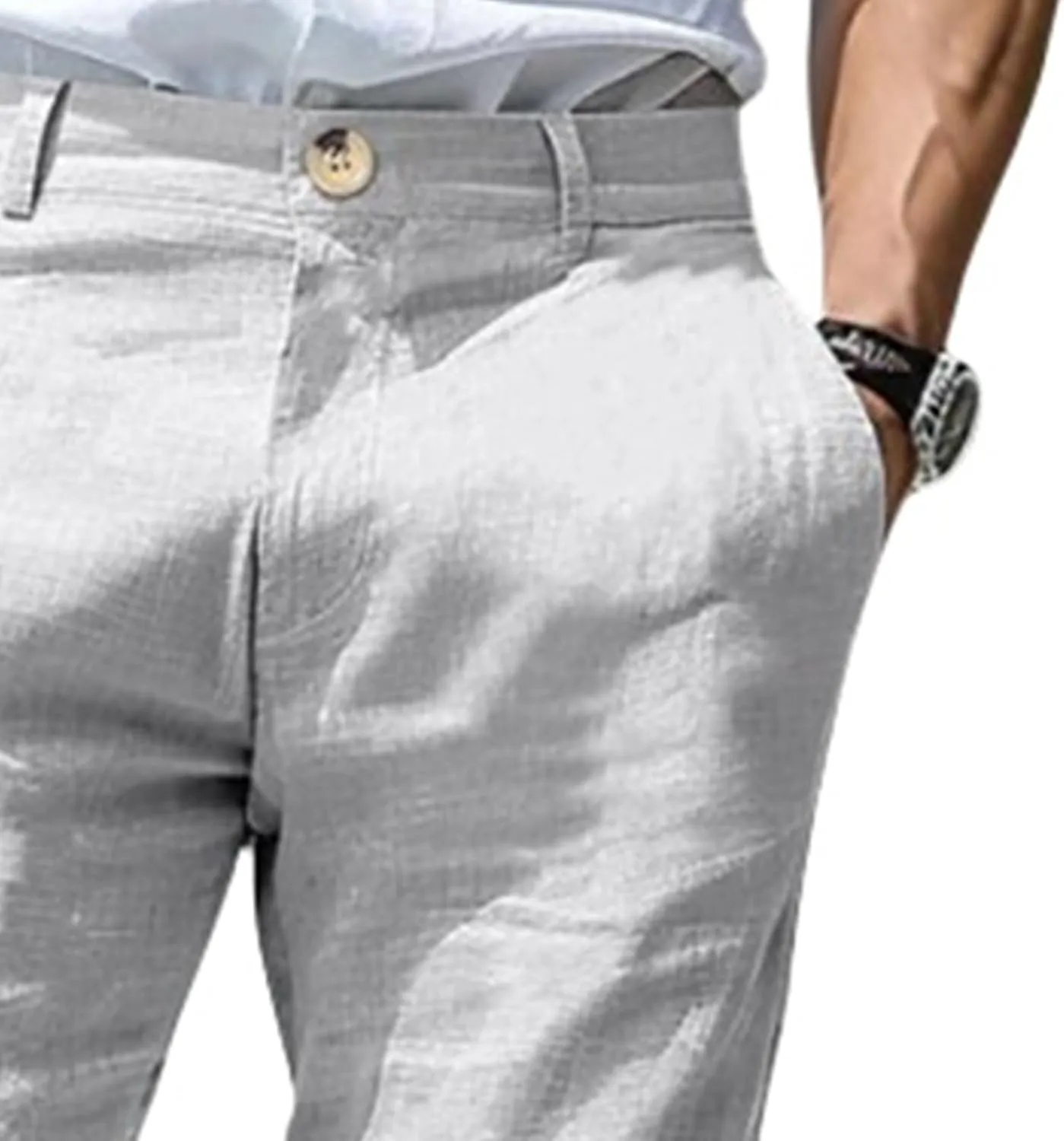 Mens Casual Dress Pants Slim Fit Stretch Flat Front Tapered Dress Pants Business Comfortable Stylish Golf Suit Pants