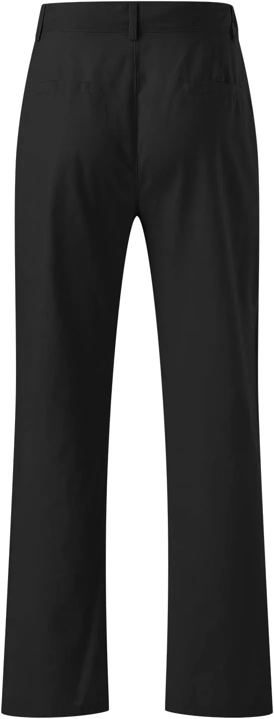 Mens Casual Linen Pants Loose Fit Lightweight Drawstring Elastic Waist Summer Beach Yoga Pants Lightweight Trousers