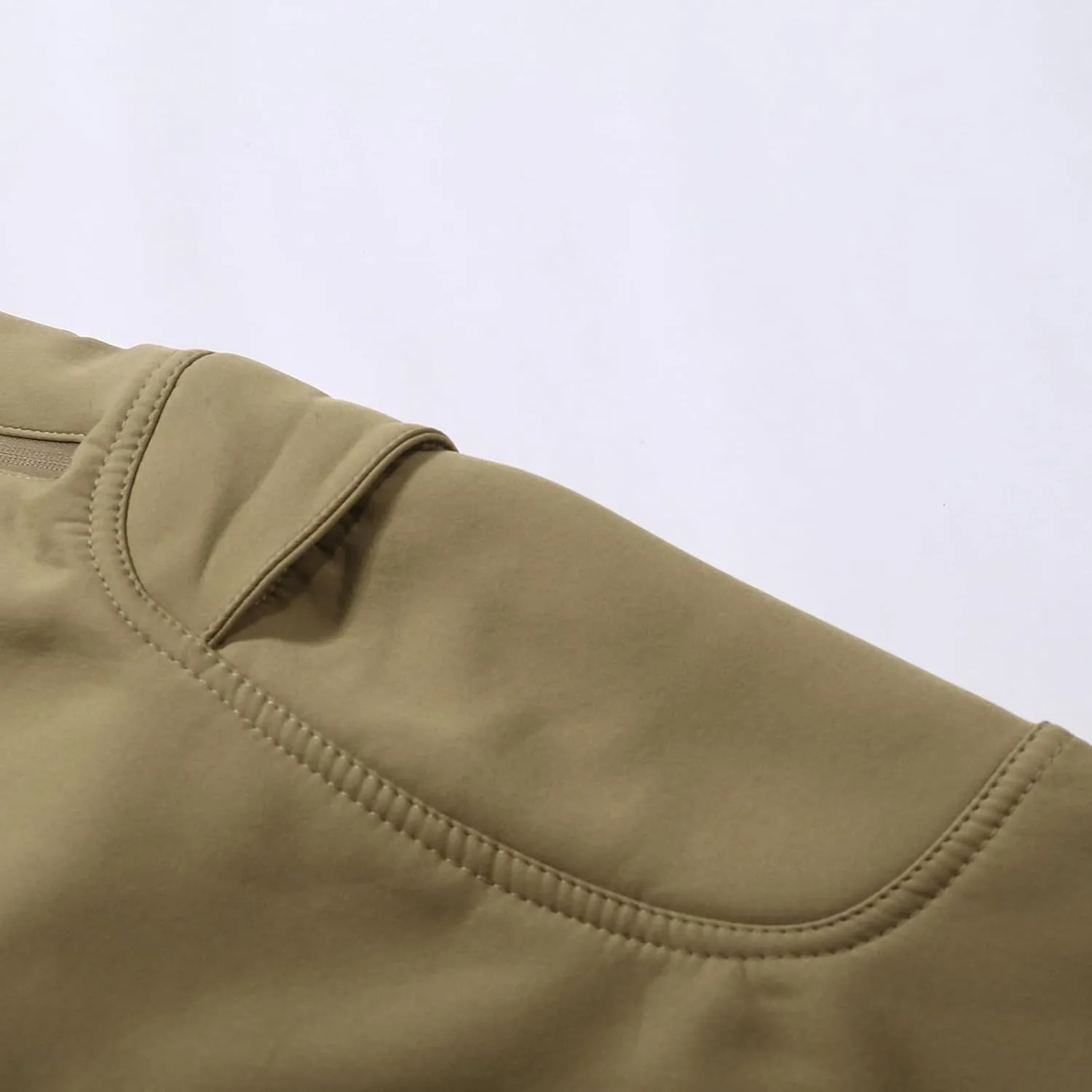 Men's Casual Pants Outdoor Loose Fit Comfortable Softshell Work Pants for Hiking Travel and Daily Wear