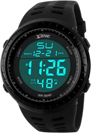 Mens Digital Watch Sports Military Watches Waterproof Outdoor Chronograph Wrist Watches for Men with LED Back Ligh/Alarm/Date Simple Watch 1167