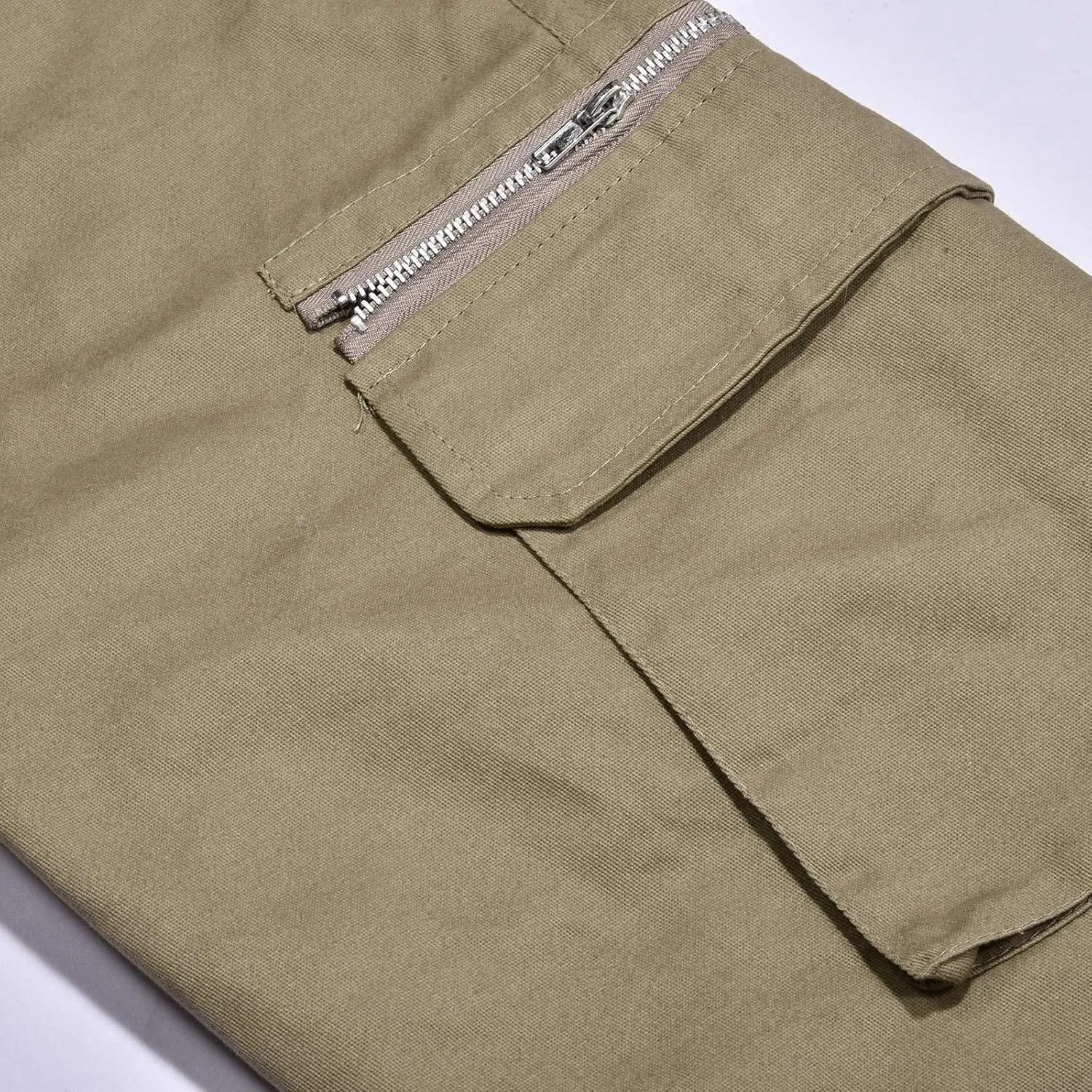 Mens Fashion Capri Cargo Pants Dressy Causal Tactical Hiking Pants Straight High Waist Loose Trendy Versatile Street Overalls