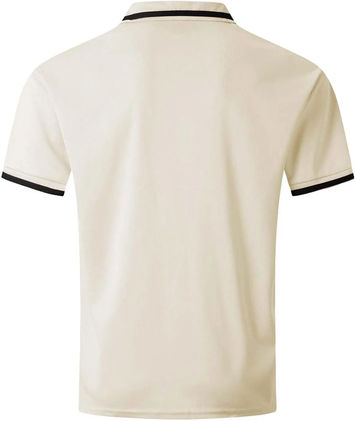 Men's Golf Polo Shirts Button Down Short Sleeve Classic Fit Blouse Tunic Tops Gym Muscle Tees Sports Workout Shirts