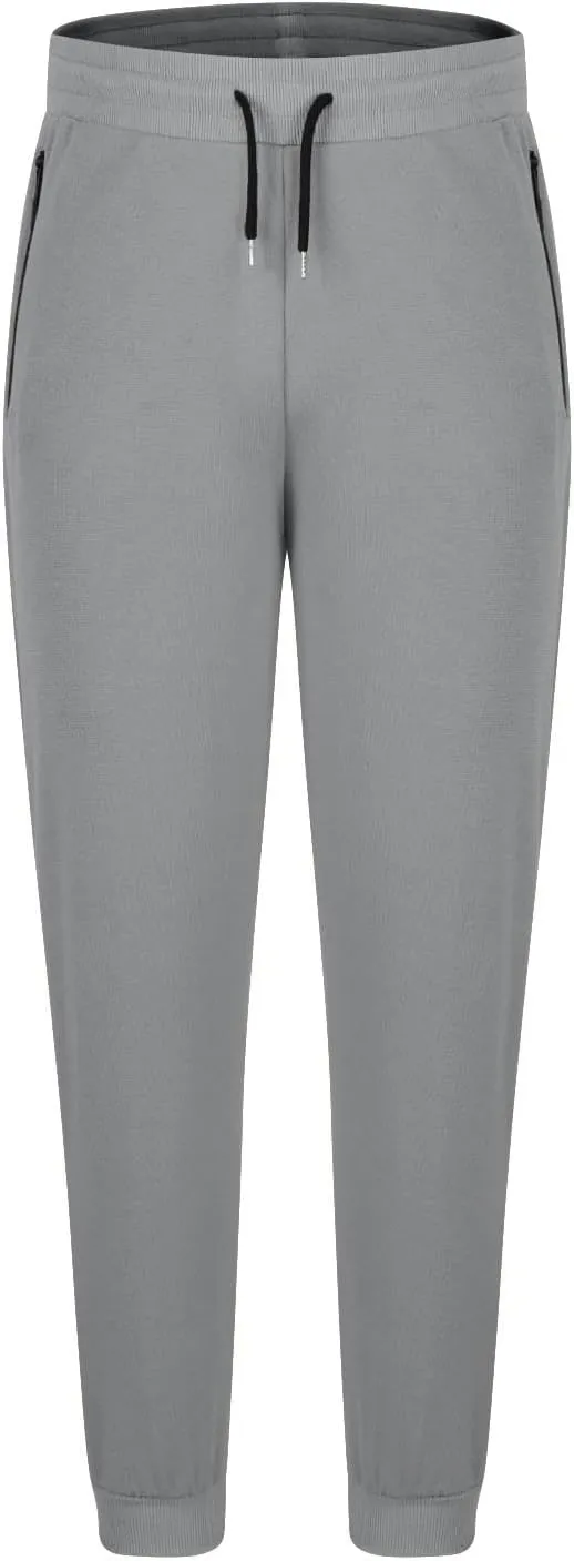 Men's Jogger Sweatpants Athletic Slim Fit Drawstring Waist Stretch Casual Gym Workout Soft Versatile Zipper Pockets