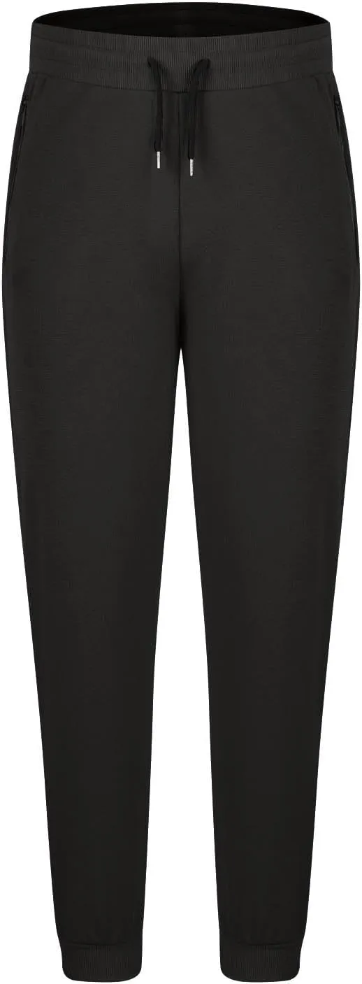 Men's Jogger Sweatpants Athletic Slim Fit Drawstring Waist Stretch Casual Gym Workout Soft Versatile Zipper Pockets