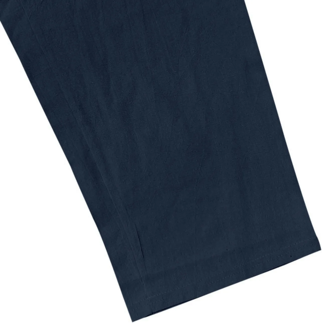Men's Linen Cotton Pants Casual Lightweight Elastic Waist Summer Trousers