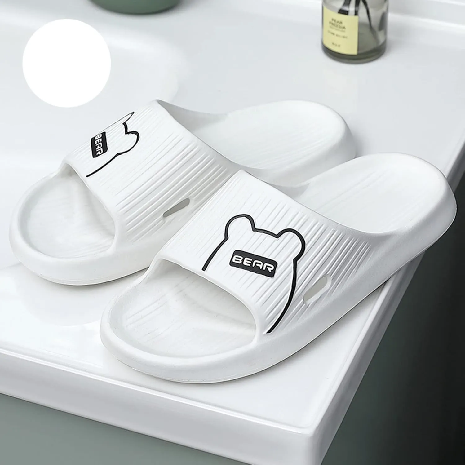 Mens Shower Shoes Slides for Women Bathroom Slippers Men Womens Slides Travel Bathroom Soft Sole Slippers