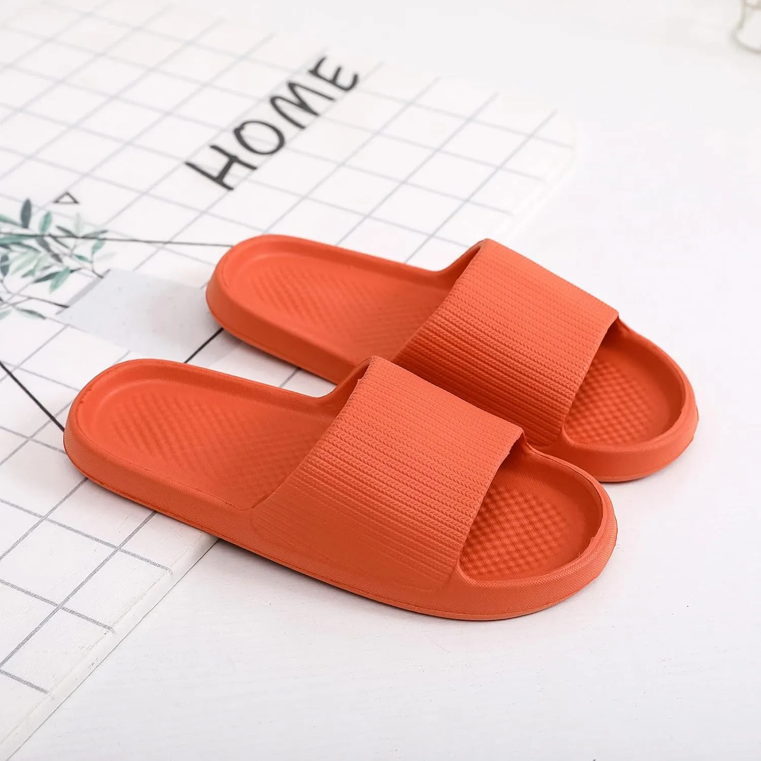 Mens Slides Shower Shoes Women Cloud Slippers for Men Slides for Women Pool Ultimate Comfort Soft Sole Slippers