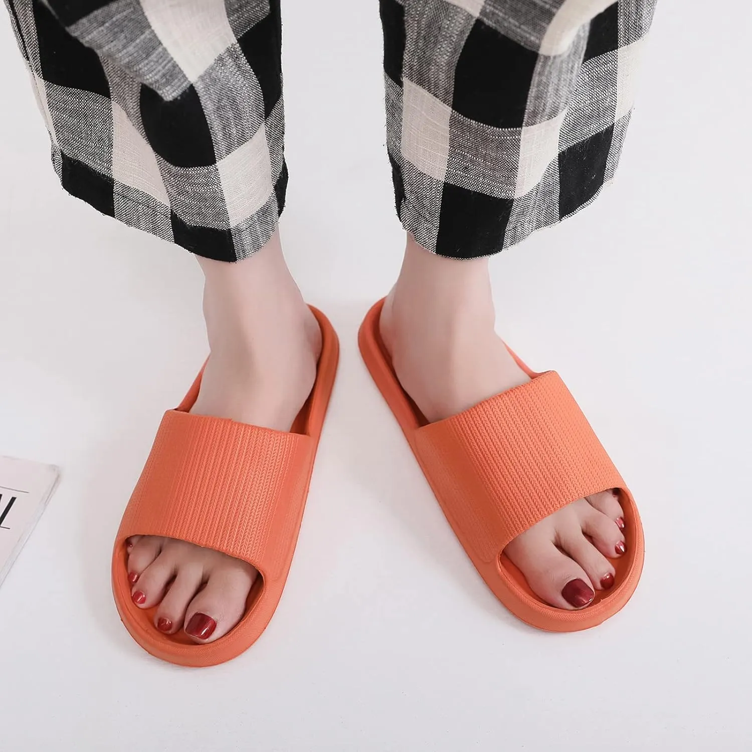 Mens Slides Shower Shoes Women Cloud Slippers for Men Slides for Women Pool Ultimate Comfort Soft Sole Slippers