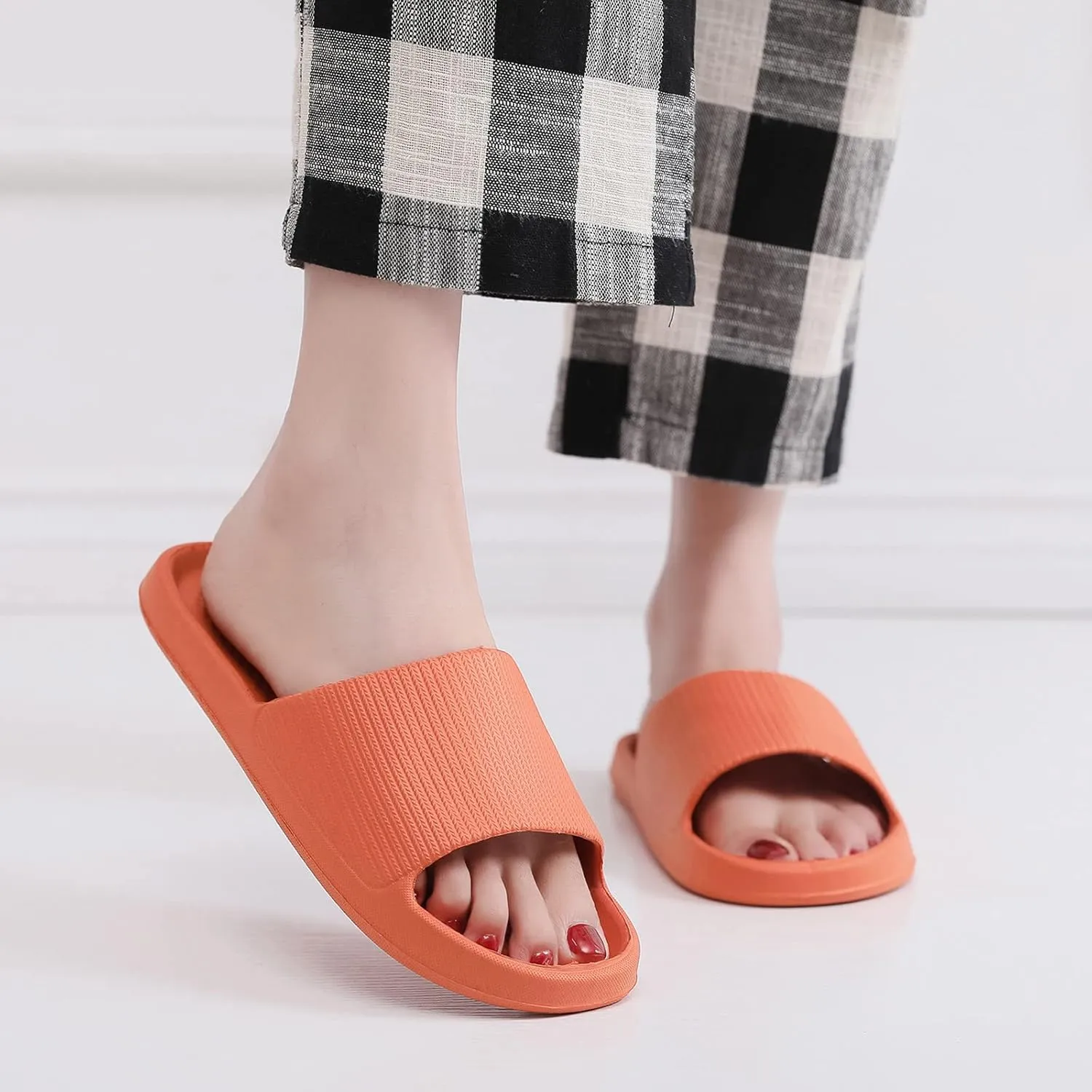 Mens Slides Shower Shoes Women Cloud Slippers for Men Slides for Women Pool Ultimate Comfort Soft Sole Slippers