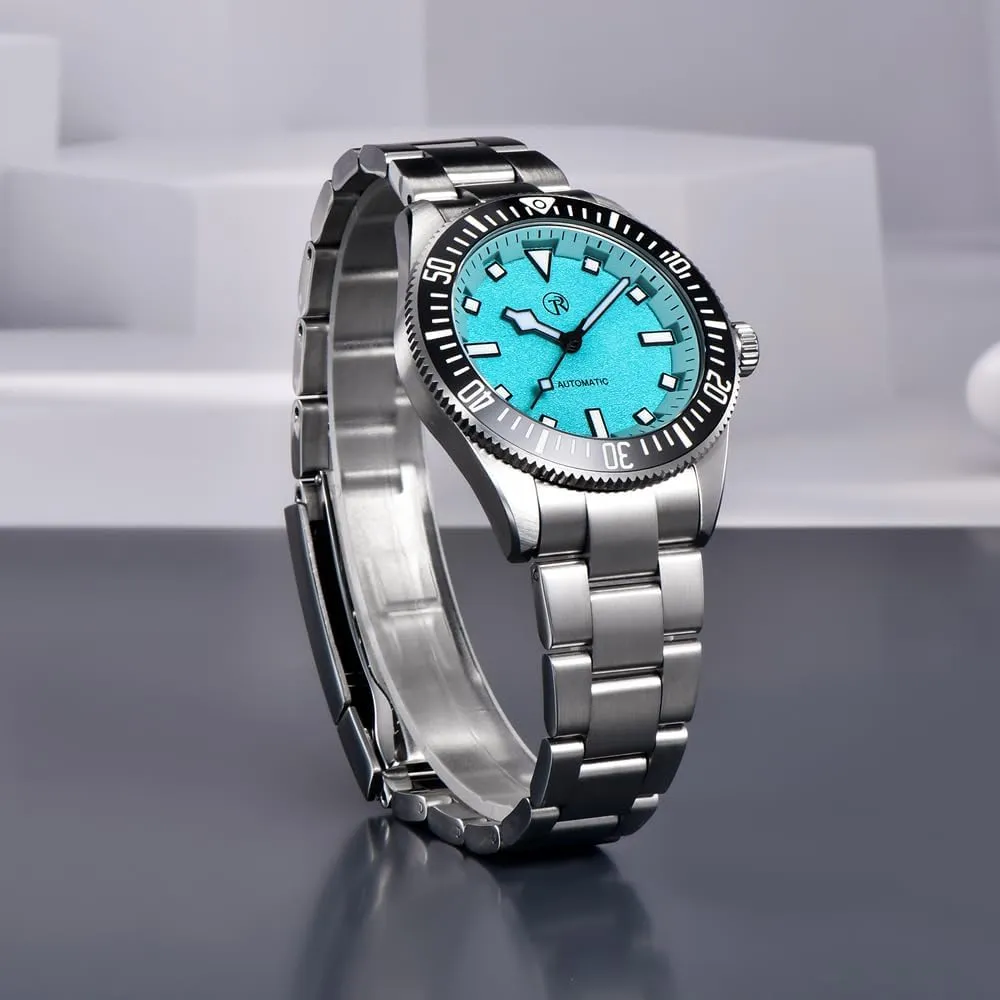 Men's Watches Automatic Waterproof Wrist Watch for Men, NH35 Mechanical Sports Stainless Steel Analog Wristwatch with C3 Lume, Self-Winding