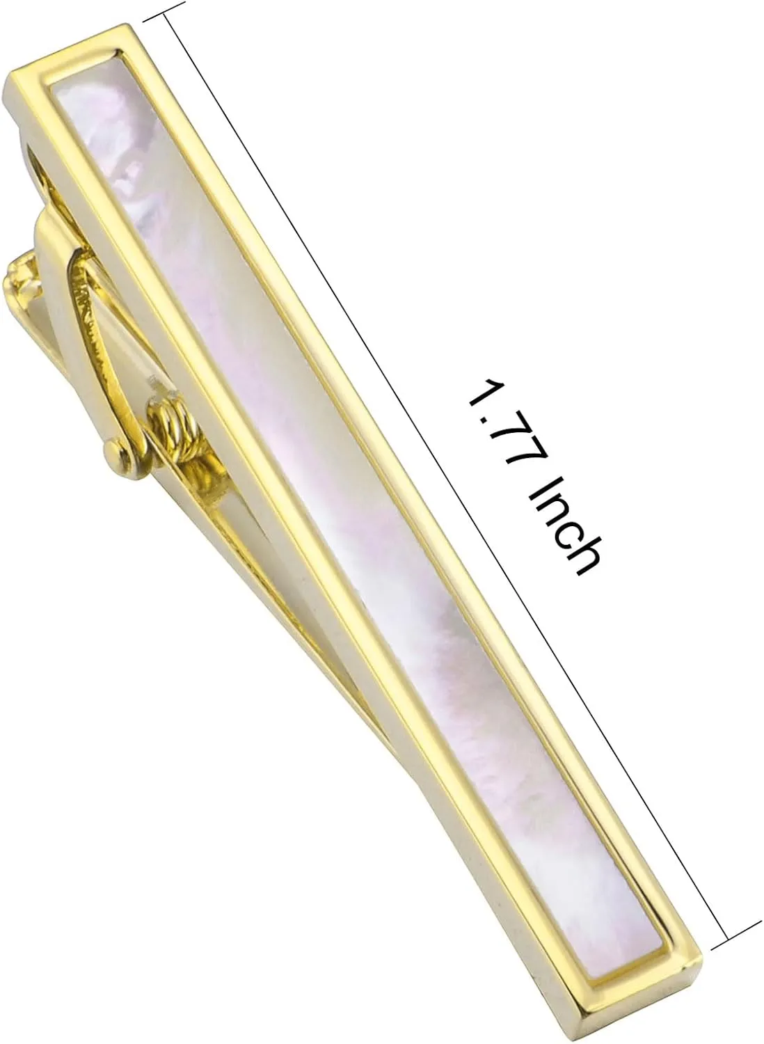 Mother of Pearl Men Cufflinks and Tie Clip Set Regular Necktie Tie Bar Pin Cuff Links for Wedding Business Shirt Tie