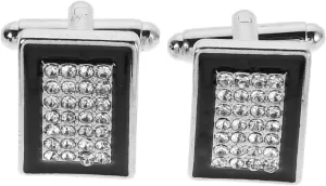 NOLITOY Elegant French Aesthetic Men's Cufflinks 2pcs Crystal Suit Pin for Men's Suit Accessories