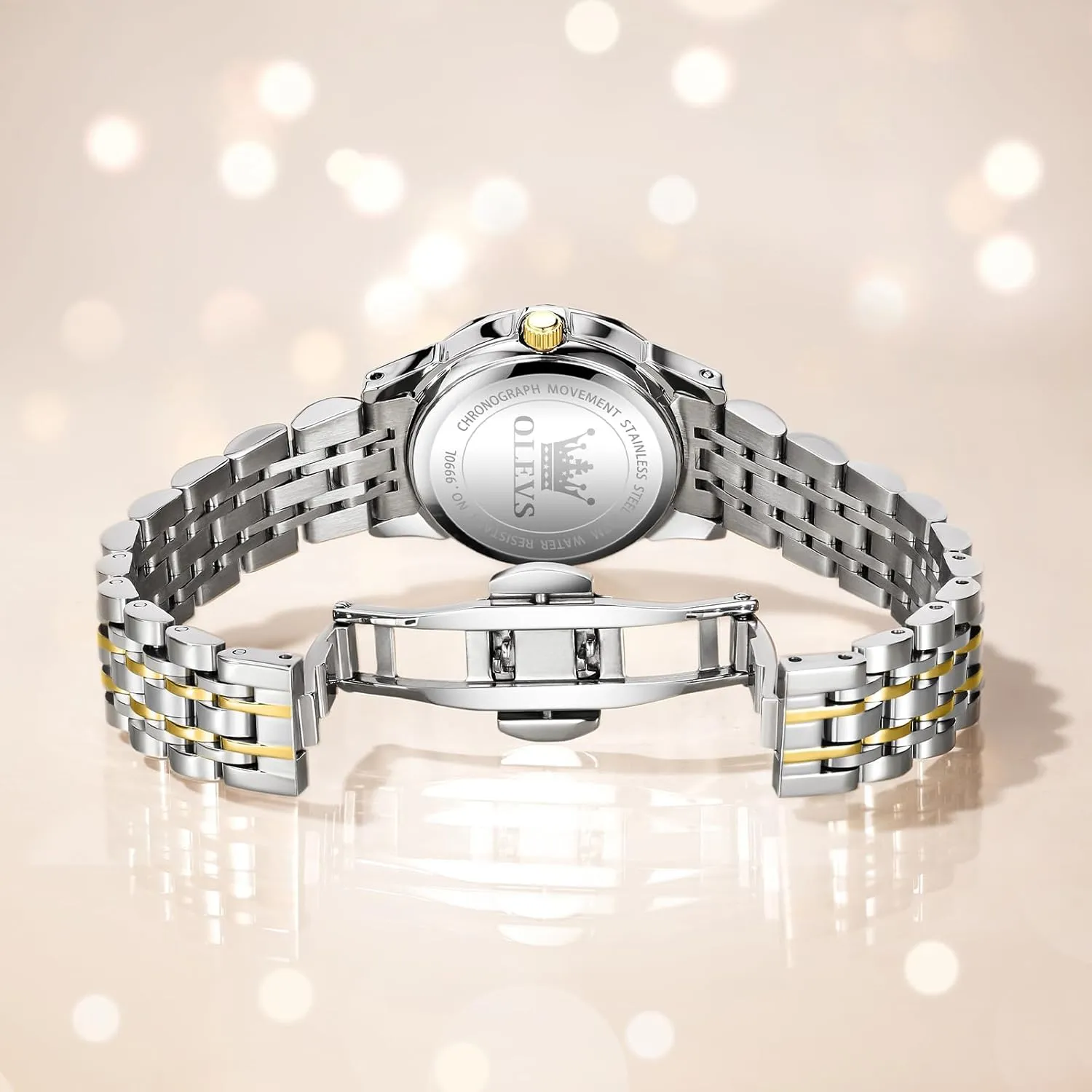 OLEVS Women's Wrist Watches, Small Wrist Stainless Steel Watch for Women, Fashion Dress Analog Quartz Ladies Watch