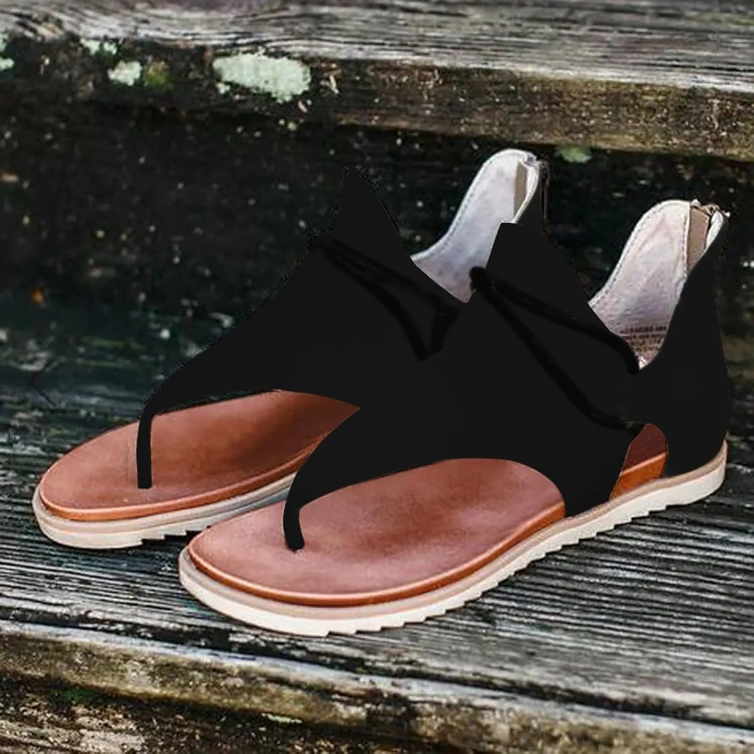 Orthopedic Wedge Sandals For Women Sandals For Women Summer Fashion Print Flat Shoes Retro Flip Gold Sandals For Women