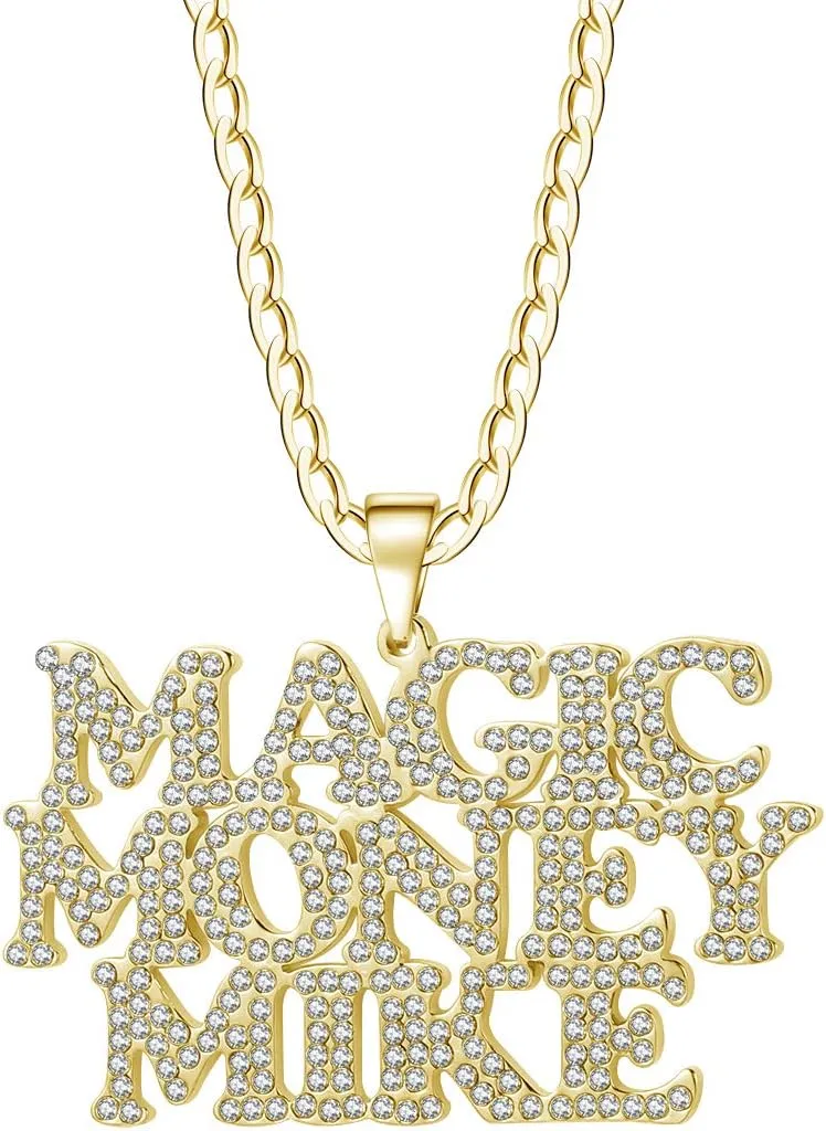 Personalized Custom Iced Out Name Necklace Gold Color Stainless Steel Personalized Custom Necklaces,Custom Name Necklace, Personalized Name