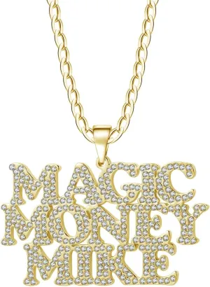 Personalized Custom Iced Out Name Necklace Gold Color Stainless Steel Personalized Custom Necklaces,Custom Name Necklace, Personalized Name