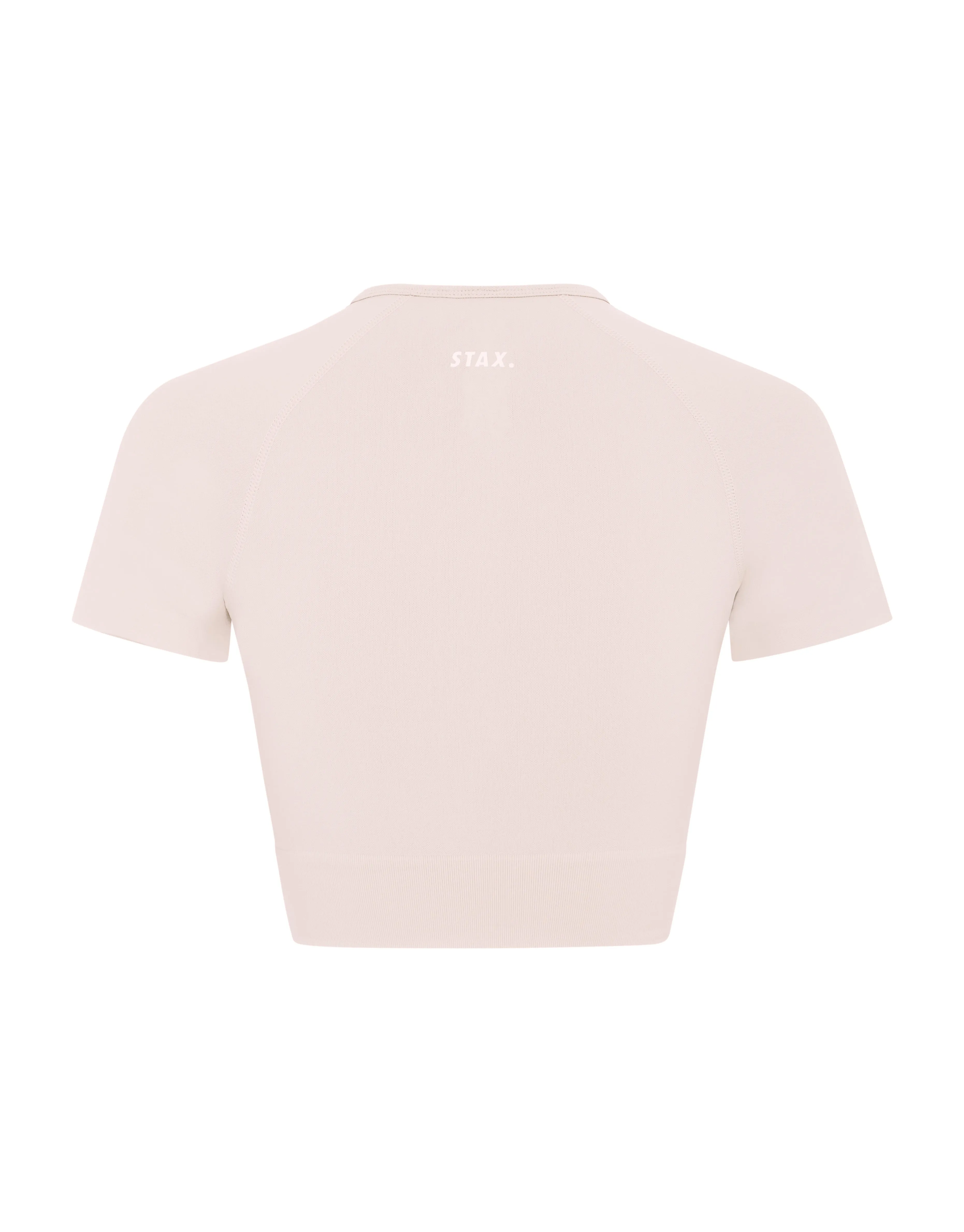 Premium Seamless Favourites Cropped Tee - Bone