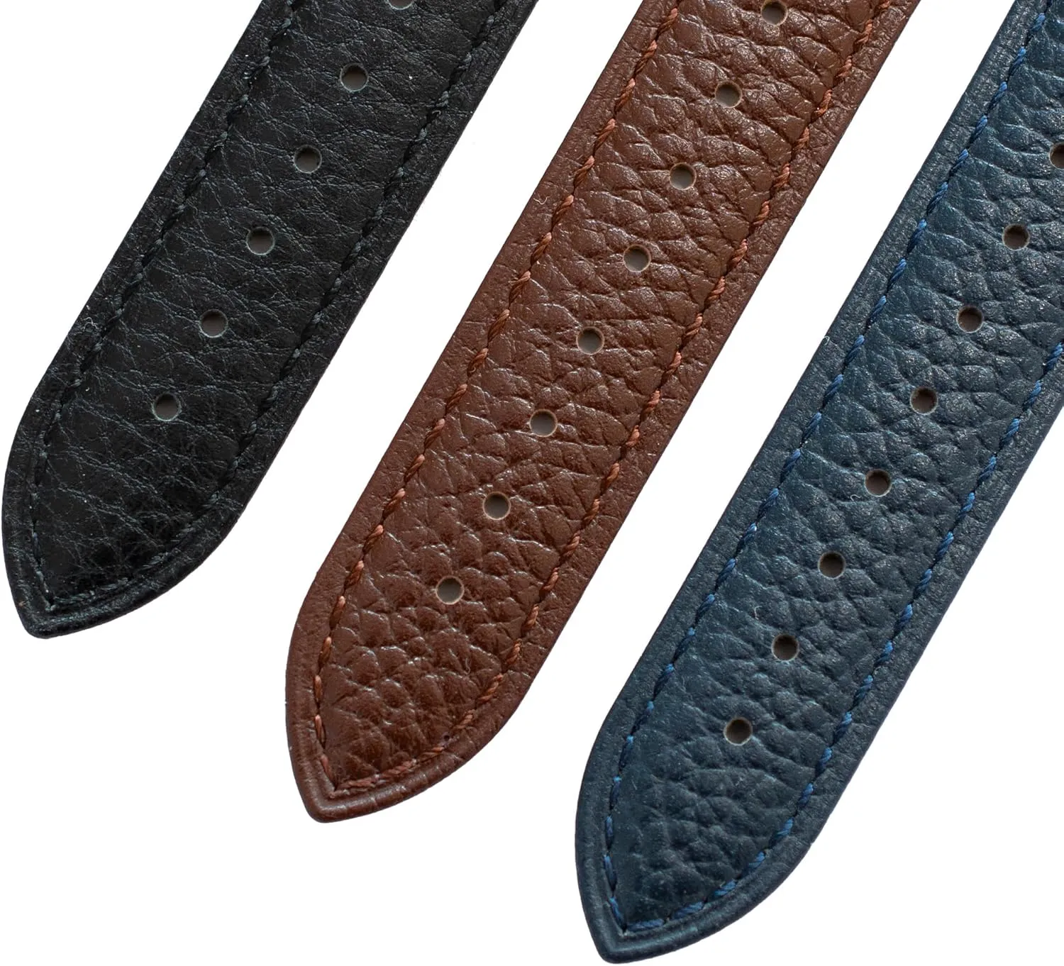 Quick Release Leather Straps For Cartier Watches With Buckle, Leather Watch Band Straps For Cartier Tank Watches - Multiple Colors