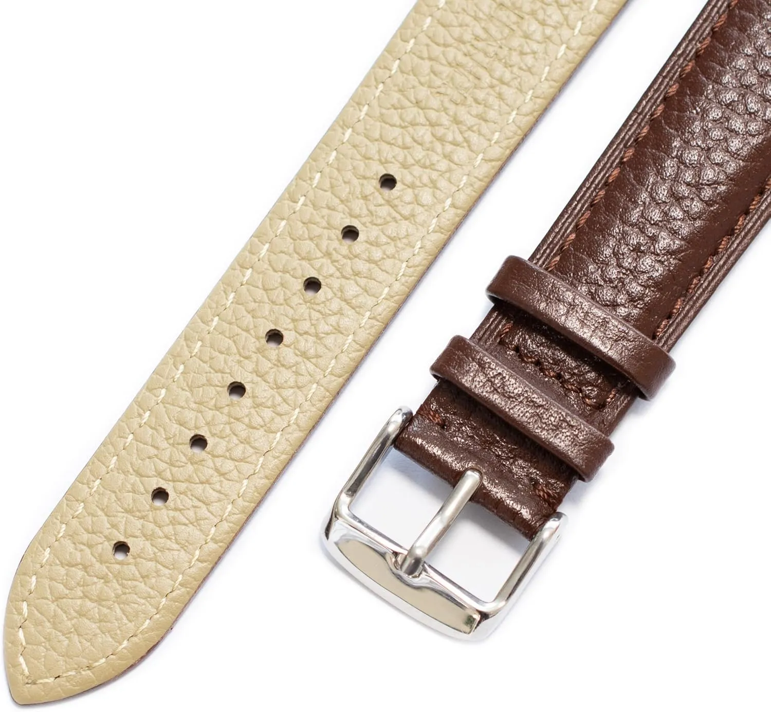 Quick Release Leather Straps For Cartier Watches With Buckle, Leather Watch Band Straps For Cartier Tank Watches - Multiple Colors