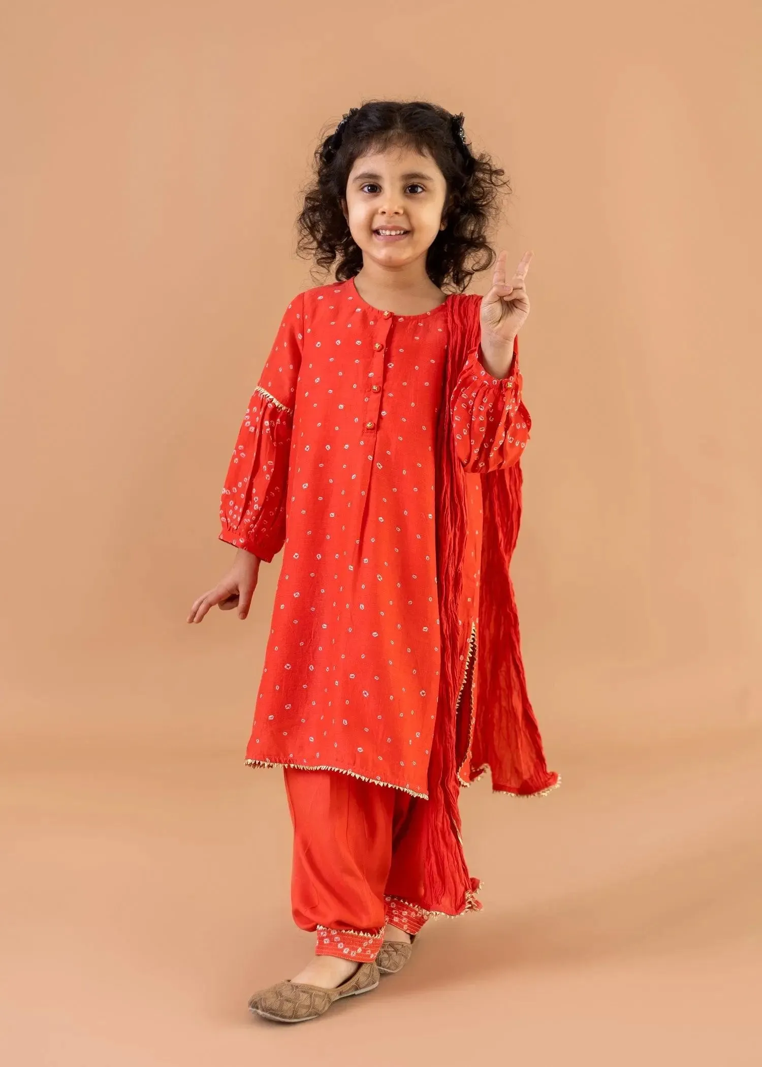 Rose Aarvi Suit Set (2-12 Years)