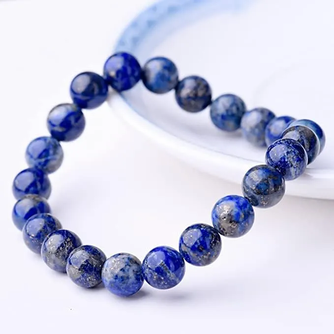 Selenite Crystal Beaded Bracelet for Men & Women  8mm Natural Gemstone Stretch Bracelet  Unisex Healing Energy Bracelet for Stress Relief, Meditation & Yoga  Gift for Christmas & Special Occasions