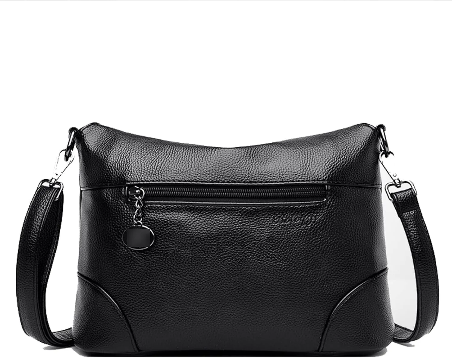 Shoulder Bags Ladies Shoulder Messenger Bag Soft PU Leather Crossbody Bags for WomenHandbag Tassel Bucket Bag(Black)