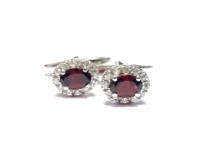 Silver Garnet Cufflinks Art Deco Garnet Cufflinks 2 Ct Garnet Men Cufflinks Groomsmen Cufflinks Wedding Cufflinks Unique Cufflinks For Men