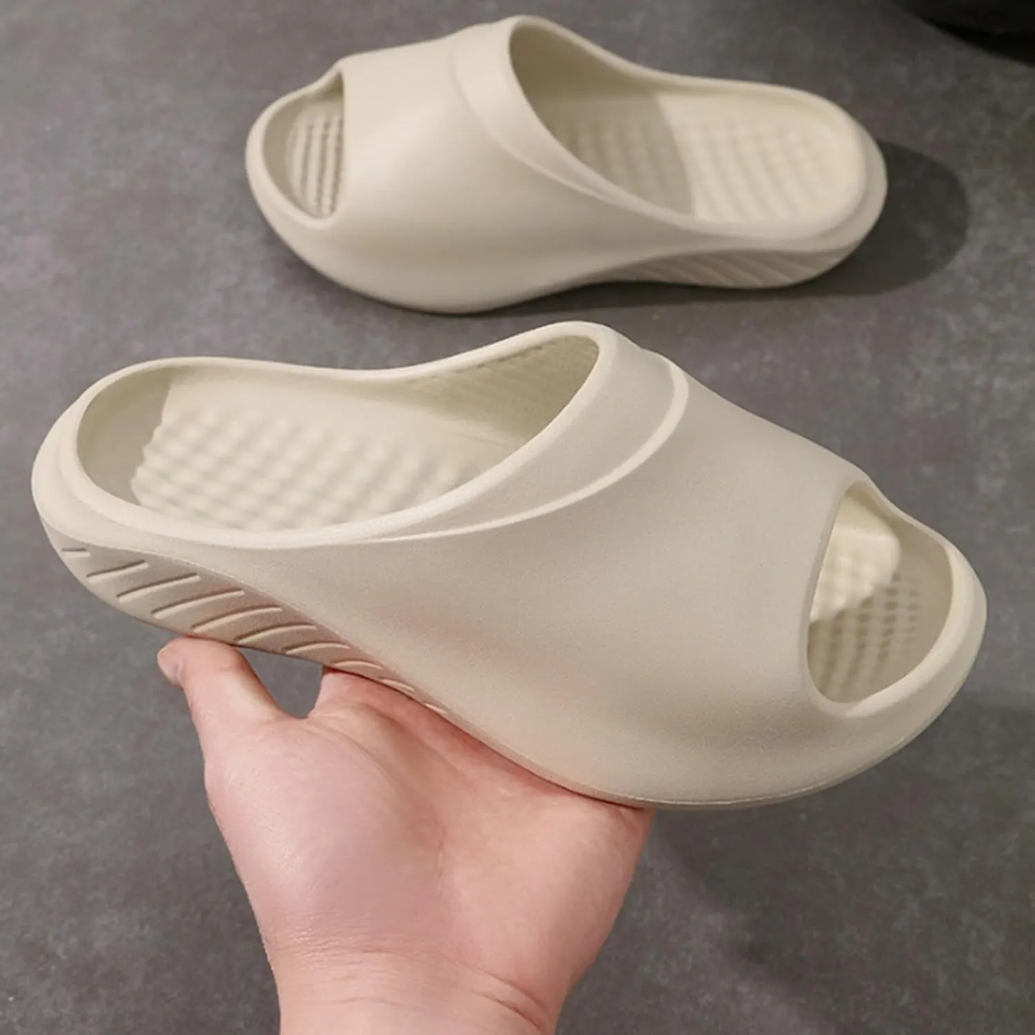 Slides for Men Shower Shoes Women Mens Slippers Womens Slides Soft Sole Quick Drying Comfortable Slippers