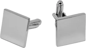 Stephanie Imports Men's Platinum-Plated Cufflinks in Gift Box