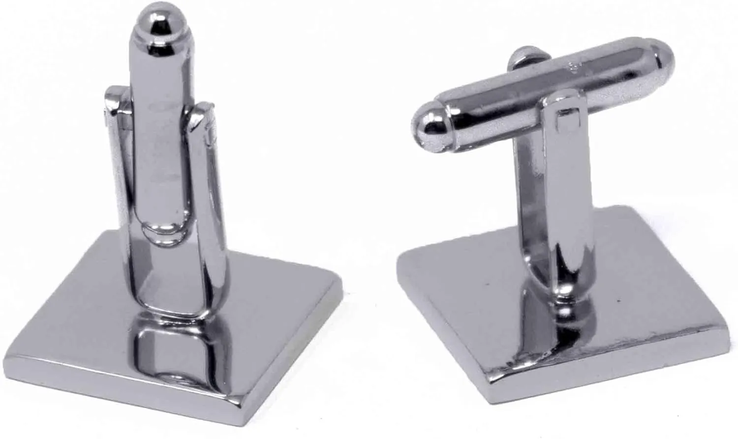 Stephanie Imports Men's Platinum-Plated Cufflinks in Gift Box