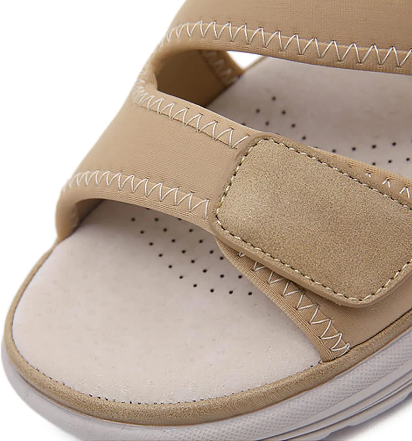 Summer Sandals for Women Arch Support Orthotic Walking Sandal Non-Slip Casual Open Toe Tennis Shoes with Ankle Strap
