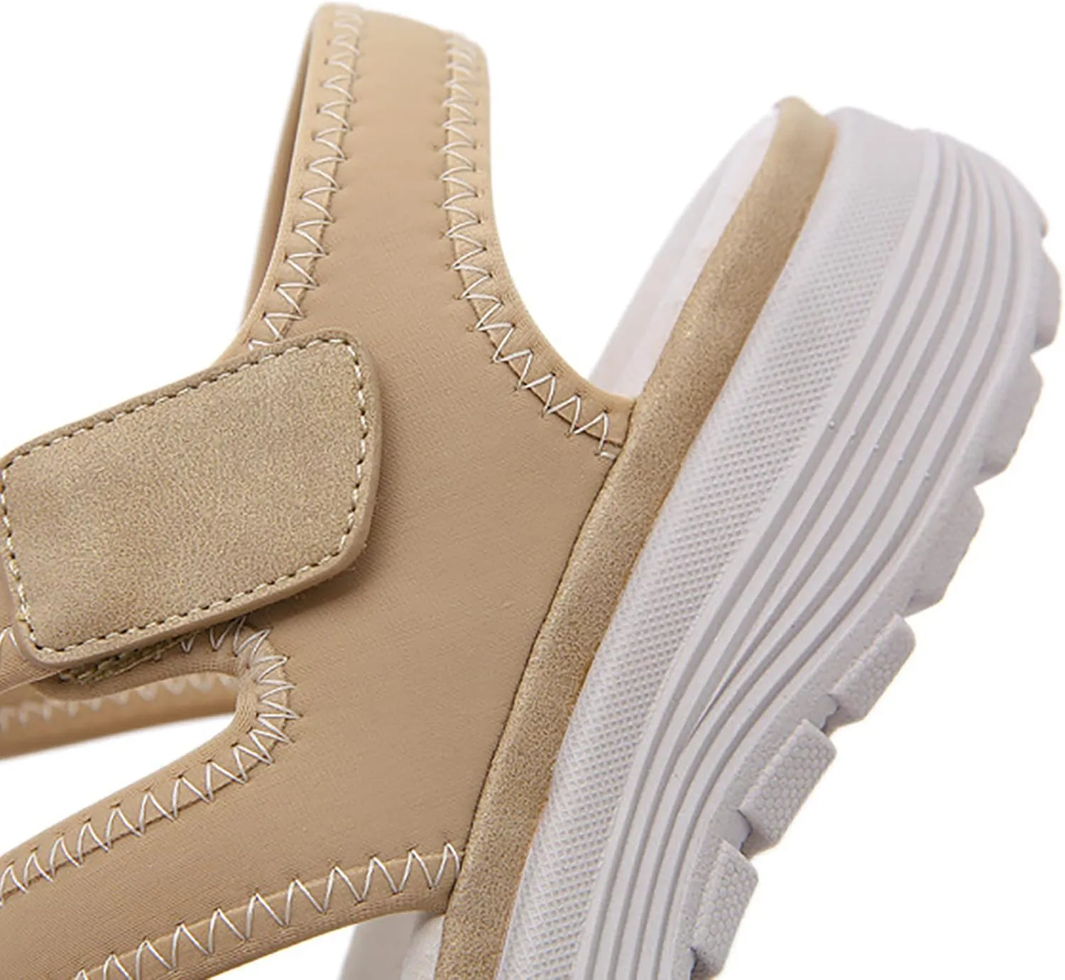 Summer Sandals for Women Arch Support Orthotic Walking Sandal Non-Slip Casual Open Toe Tennis Shoes with Ankle Strap